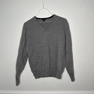 oobe brand Merino Wool grey pull over sweater